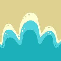 Seashore Sand and Waves Background vector