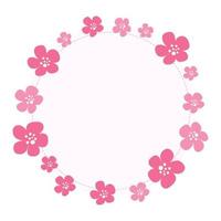 frame with flowers vector