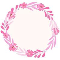 frame with flowers vector