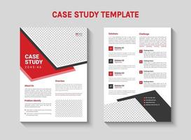 Case study template vector