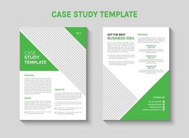 A case study template for a student's study vector