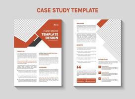 A case study template for a student's study vector