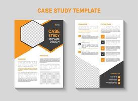 A case study template for a student's study vector