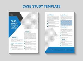 Case study template vector