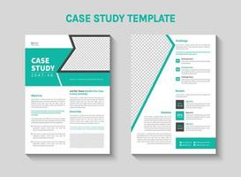 A case study template for a business idea vector