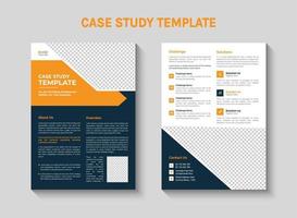 A business brochure for a case study template vector