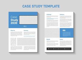 A case study template for a business presentation vector