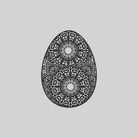Easter eggs on a white background. Print for congratulations. Doodle style.Vector illustration. vector