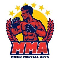 badge design mma vector