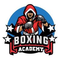 boxing badge design vector