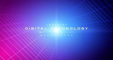 Digital technology metaverse neon blue pink background, cyber information, abstract speed connect communication, innovation future meta tech, internet network connection, Ai big data, illustration 3d vector