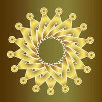 oro degradado creciente estrellas modelo islámico lujo elegante vector