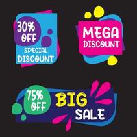 Discount offer tag icon. Shopping coupon symbol. Sale label tag with percentage sign. Black friday discount vector