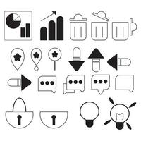 Minimal Icons in business management icon set - Editable stroke, Pixel perfect vector