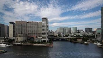 timelapse of the tokyo skyline and water front video