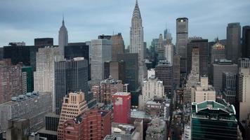 Aussicht von Neu yrok Manhattan Horizont von ein hoch Vorteil Punkt video