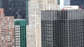 view of new yrok manhattan skyline from a high vantage point video