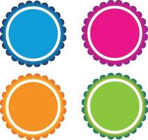 Vector Image Of Blank Stickers And Labels