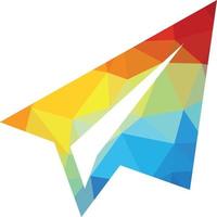 Vector Graphics Of A Colored Paper Plane