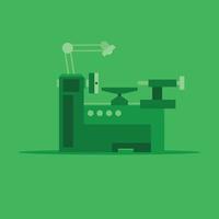 Vector Image Of A Lathe Machine Tool