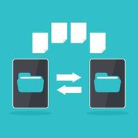 Vector Graphics Of File Sharing Concept