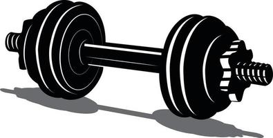 Silhouette Of A Dumbbell vector