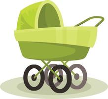 Vector Image Of A Stroller