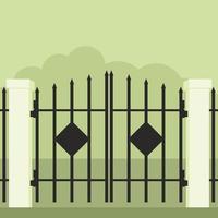 Vector Graphics Of Steel Gate