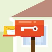 Vector Image Of An Open Mailbox