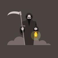 Vector Image Of Grim Reaper With Scythe