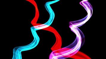 abstract neon draad en kabels. technologie en achtergrond patroon video