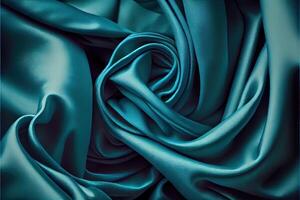 illustration of soft silk colorful fabric, texture and background photo