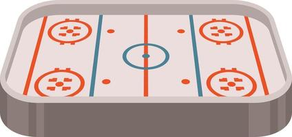vector imagen de hielo hockey pista, 3d gráficos