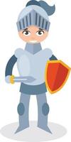 Vector Image Of A Boy Dressed As A Knight