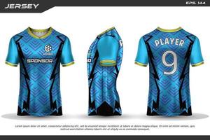 diseño de jersey camiseta de sublimación patrón geométrico premium increíble colección de vectores para fútbol fútbol carreras ciclismo juegos motocross deportes