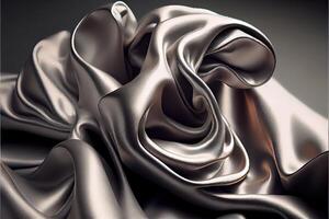 illustration of soft silver fabric photo
