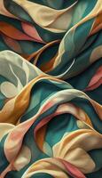 illustration of Creamy colors, seamless textile full-drop repeated surface pattern, repeat patterns, geometric. Abstract background in creamy pastel colors, alcohol ink art photo
