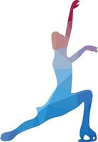 Vector Image Of A Figure Skater