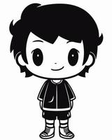 Cute Mini Boy Illustration vector