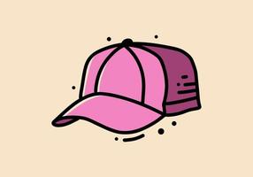 púrpura color diseño de un deporte gorra vector