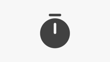 Timer icon solid vector