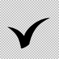 Checkmark icon, vector