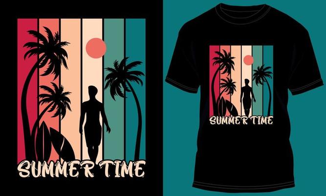 Summer Time T-shirt Design