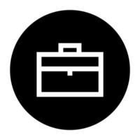 Work suitcase line icon. business bag. vector