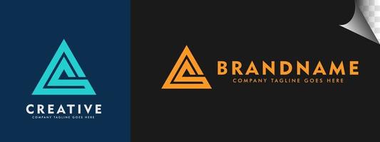 Logotype letter A S in triangle shape. usable logo design for business . brand name. industry. etc vector