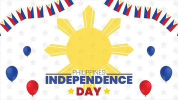 phillipines independence day wishing design common size vector file