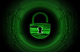 Modern Cybersecurity Technology Background with padlock vector