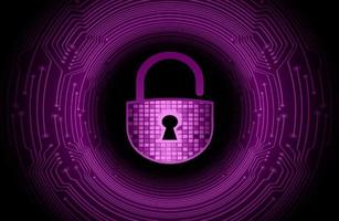 Modern Cybersecurity Technology Background with padlock vector