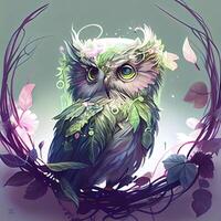 Cute Fluffy Owl - photo