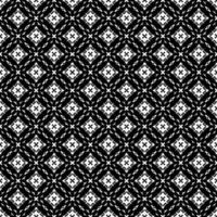 Black and white seamless pattern texture. Greyscale ornamental graphic design. vector